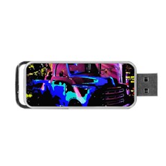 Abstract Artwork Of A Old Truck Portable Usb Flash (two Sides) by Nexatart