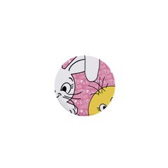 Easter Bunny And Chick  1  Mini Magnets by Valentinaart