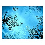 Blue Night Portrait Background Double Sided Flano Blanket (Large)  Blanket Back