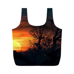 Sunset At Nature Landscape Full Print Recycle Bags (m)  by dflcprints