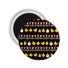 Easter - Chick And Tulips 2 25  Magnets by Valentinaart