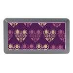 Purple Hearts Seamless Pattern Memory Card Reader (Mini) Front