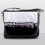 Bubbles In Red Wine Messenger Bags Front