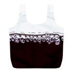 Bubbles In Red Wine Full Print Recycle Bags (L)  Front