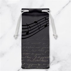 Music Clef Background Texture Jewelry Bag by Nexatart