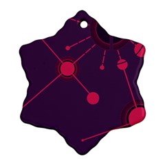 Abstract Lines Radiate Planets Web Ornament (snowflake) by Nexatart