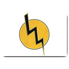 Lightning Bolt Large Doormat  by linceazul