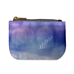 Business Background Blue Corporate Mini Coin Purses by Nexatart