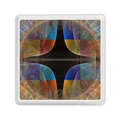 Black Cross With Color Map Fractal Image Of Black Cross With Color Map Memory Card Reader (square)  by Nexatart