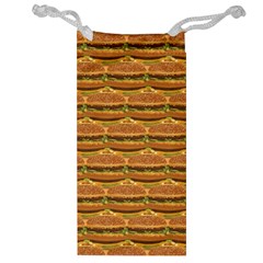 Delicious Burger Pattern Jewelry Bag by berwies