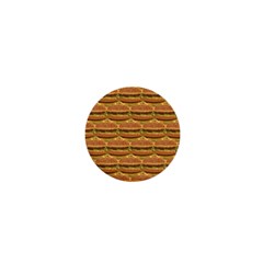 Delicious Burger Pattern 1  Mini Buttons by berwies