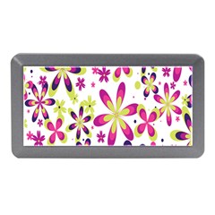 Star Flower Purple Pink Memory Card Reader (mini) by Mariart