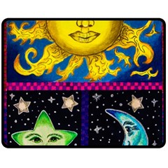 Celestial Skies Fleece Blanket (medium)  by dawnsiegler
