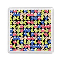Pacman Seamless Generated Monster Eat Hungry Eye Mask Face Color Rainbow Memory Card Reader (square)  by Mariart