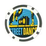 Street Dance R&b Music Poker Chip Card Guard (10 pack) Back