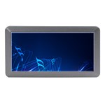 Abstract Musical Notes Purple Blue Memory Card Reader (Mini) Front