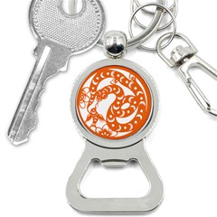 Chinese Zodiac Horoscope Snake Star Orange Button Necklaces by Mariart