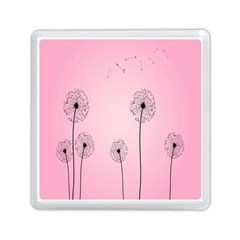 Flower Back Pink Sun Fly Memory Card Reader (square)  by Mariart