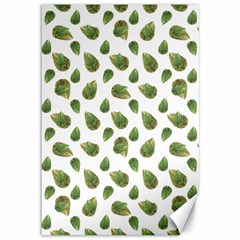 Leaves Motif Nature Pattern Canvas 12  X 18   by dflcprints