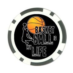 Basketball Is My Life Poker Chip Card Guard by Valentinaart