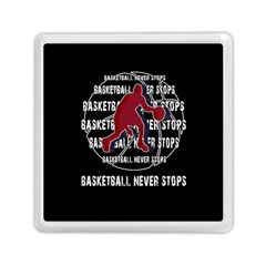 Basketball Never Stops Memory Card Reader (square)  by Valentinaart