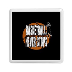 Basketball Never Stops Memory Card Reader (square)  by Valentinaart