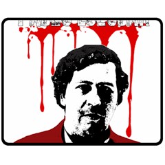 Pablo Escobar  Fleece Blanket (medium)  by Valentinaart