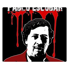 Pablo Escobar  Double Sided Flano Blanket (small)  by Valentinaart
