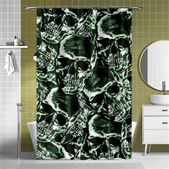 Skull Pattern Shower Curtain 48  X 72  (small)  by ValentinaDesign