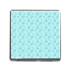 Floral Pattern Memory Card Reader (square) by ValentinaDesign
