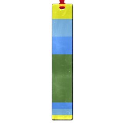 Plaid Green Blue Yellow Large Book Marks by Mariart