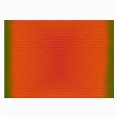Scarlet Pimpernel Writing Orange Green Large Glasses Cloth (2-side) by Mariart