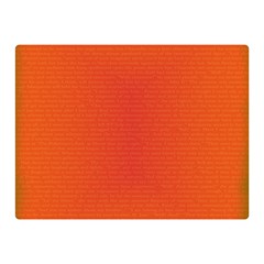 Scarlet Pimpernel Writing Orange Green Double Sided Flano Blanket (mini)  by Mariart