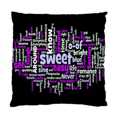 Writing Color Rainbow Sweer Love Standard Cushion Case (two Sides) by Mariart