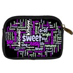 Writing Color Rainbow Sweer Love Digital Camera Cases Back
