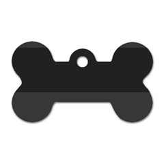 Gray And Black Thick Stripes Dog Tag Bone (one Side) by digitaldivadesigns