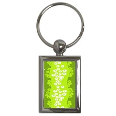 Sunflower Green Key Chains (rectangle)  by Mariart