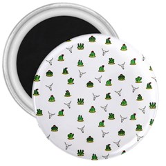 Cactus Pattern 3  Magnets by Valentinaart