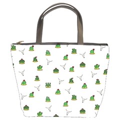 Cactus Pattern Bucket Bags by Valentinaart