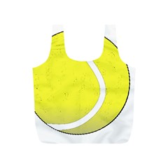 Tennis Ball Ball Sport Fitness Full Print Recycle Bags (s)  by Nexatart