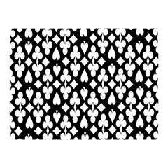 Dark Horse Playing Card Black White Double Sided Flano Blanket (mini)  by Mariart