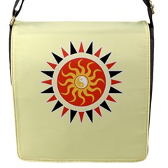 Yin Yang Sunshine Flap Messenger Bag (s) by linceazul