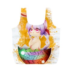 Easter Bunny Girl Full Print Recycle Bags (m)  by Catifornia