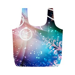 Christmas Full Print Recycle Bags (m)  by Mariart