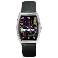 Mustache Barrel Style Metal Watch by Mariart