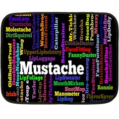 Mustache Fleece Blanket (mini) by Mariart