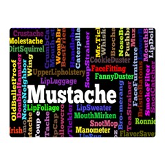 Mustache Double Sided Flano Blanket (mini)  by Mariart
