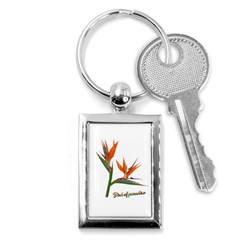 Bird Of Paradise Key Chains (rectangle)  by Valentinaart
