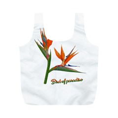 Bird Of Paradise Full Print Recycle Bags (m)  by Valentinaart