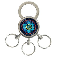 Abstract Mechanical Object 3-ring Key Chains by linceazul